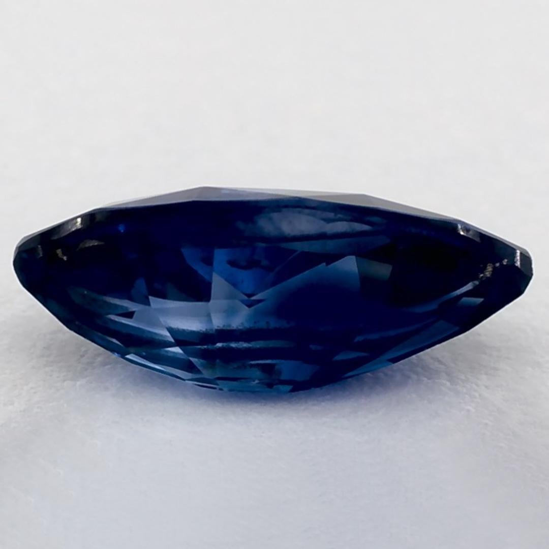 1.35 Ct Blue Sapphire Marquise Loose Gemstone In New Condition For Sale In Fort Lee, NJ