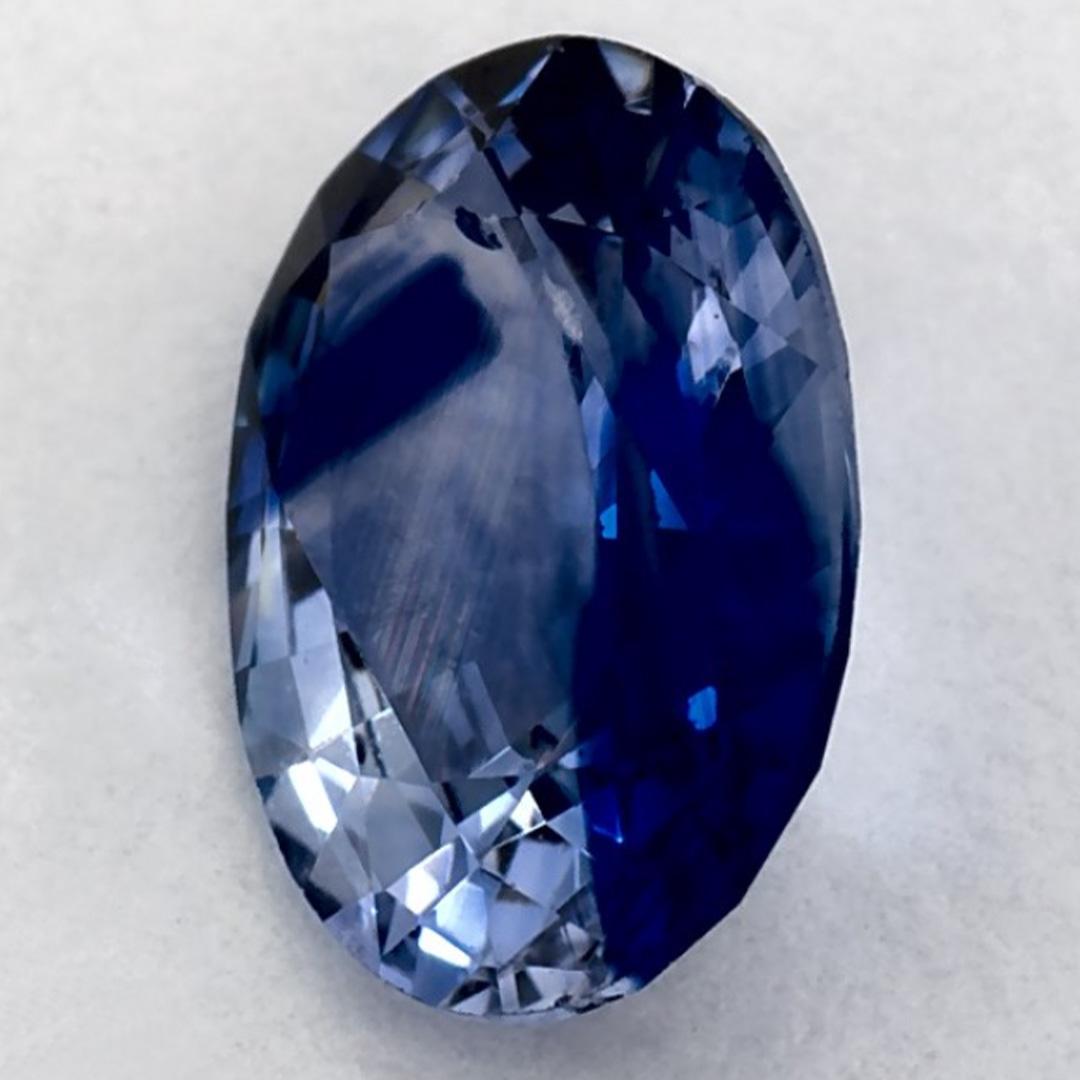 1.35 Karat Blauer Saphir Oval Loser Edelstein (Ovalschliff) im Angebot