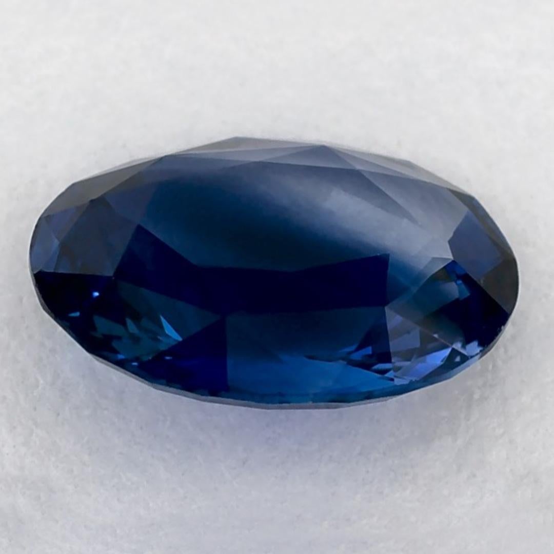 1.35 Karat Blauer Saphir Oval Loser Edelstein im Zustand „Neu“ im Angebot in Fort Lee, NJ