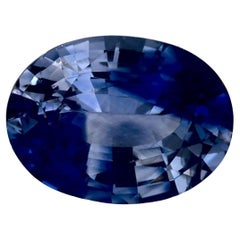 1.35 Karat Blauer Saphir Oval Loser Edelstein