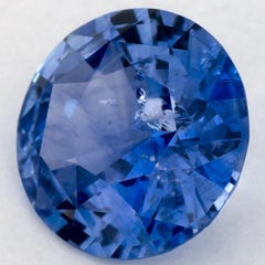 1.35 Ct Blue Sapphire Round Loose Gemstone (pierre précieuse en vrac)