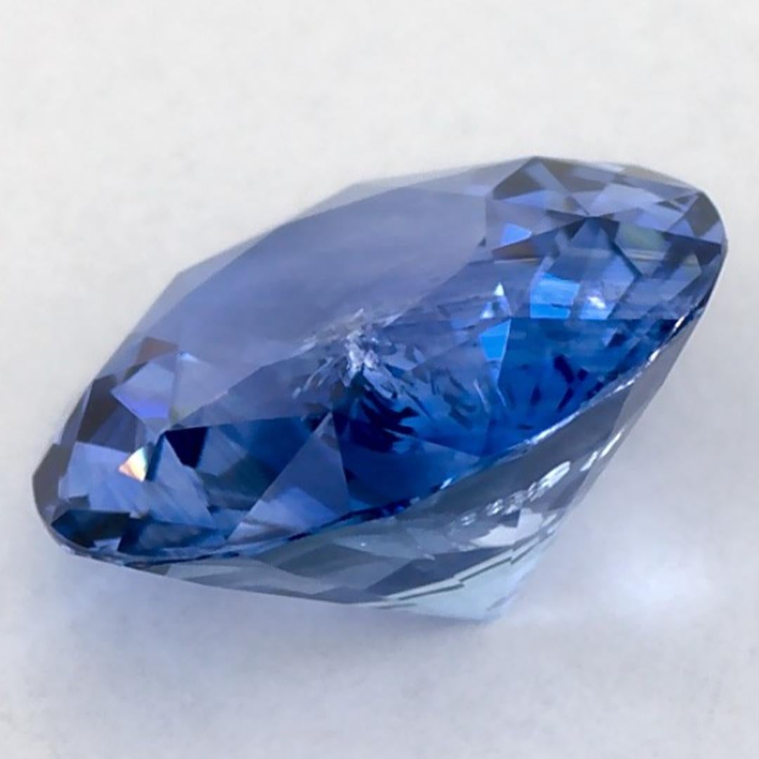 1.35 carati di zaffiro blu rotondo sfuso in vendita 3