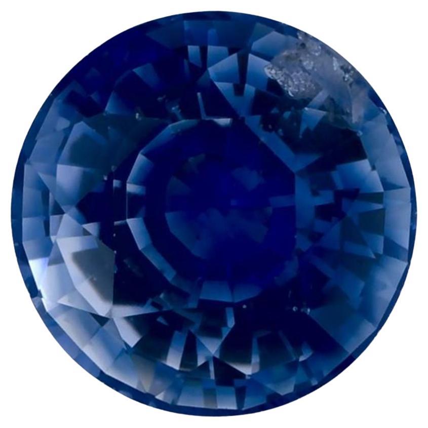1.35 Ct Blue Sapphire Round Loose Gemstone