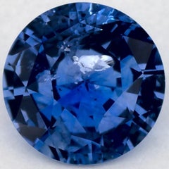 1.35 Ct Blue Sapphire Round Loose Gemstone