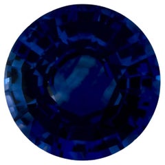 1.35 Ct Blue Sapphire Round Loose Gemstone