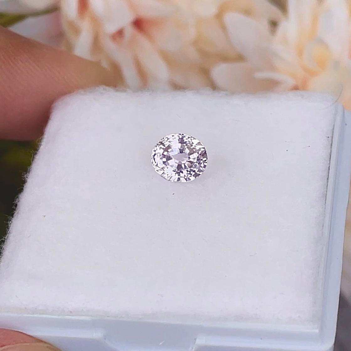 This sapphire is a reminder of all the beautiful moments that makes you blush.
A earth mined natural sapphire with an elegant touch of pink. The sapphire has a brilliant sparkle in sunlight and sweet pink color in shade. Usually pink sapphires are