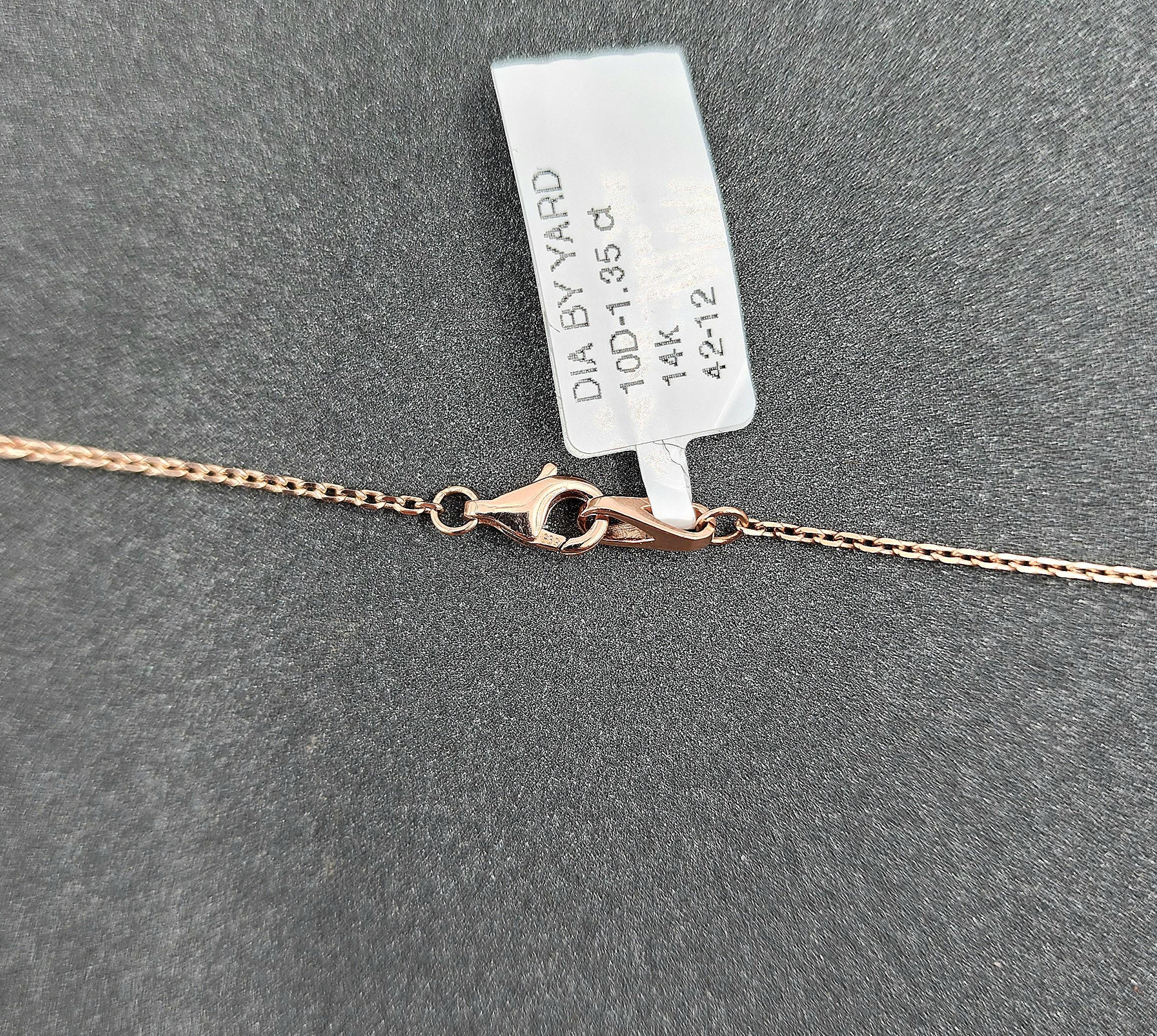 Collana con diamanti da 1,35 carati in vendita 1