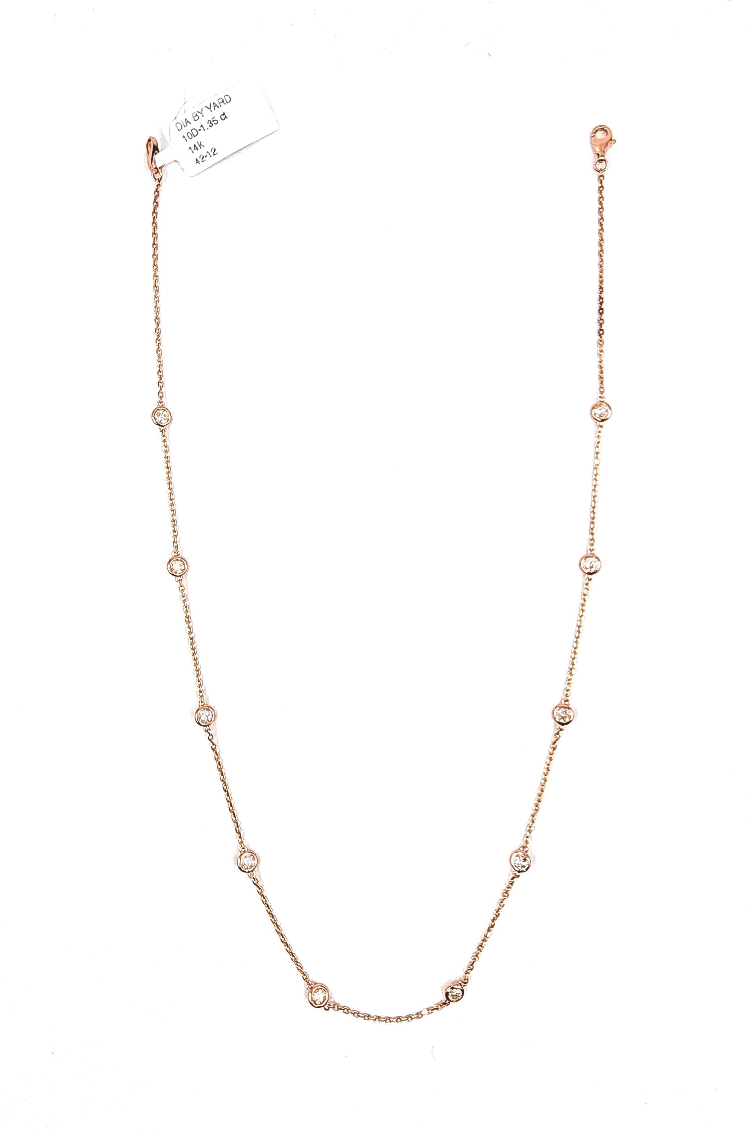 Collana con diamanti da 1,35 carati in vendita 2