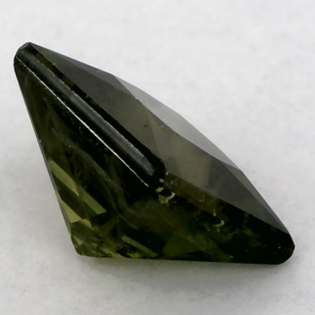 1,35 carati di zaffiro verde Asscher Gemma sfusa in vendita 2