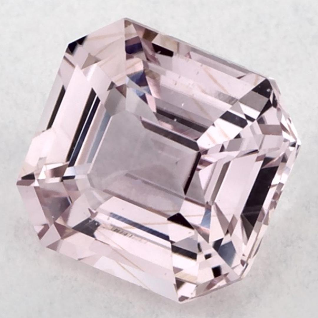 Octagon Cut 1.35 Ct Pink Sapphire Octagon Loose Gemstone For Sale