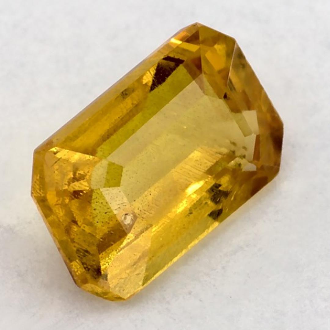 1.35 Ct Yellow Sapphire Octagon Loose Gemstone (pierre précieuse en vrac) Neuf - En vente à Fort Lee, NJ