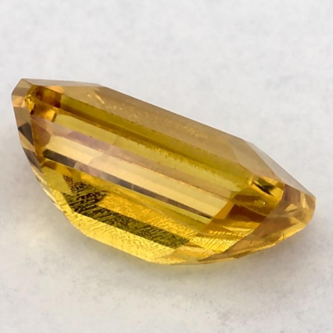 1.35 Ct Yellow Sapphire Octagon Loose Gemstone (pierre précieuse en vrac) en vente 1