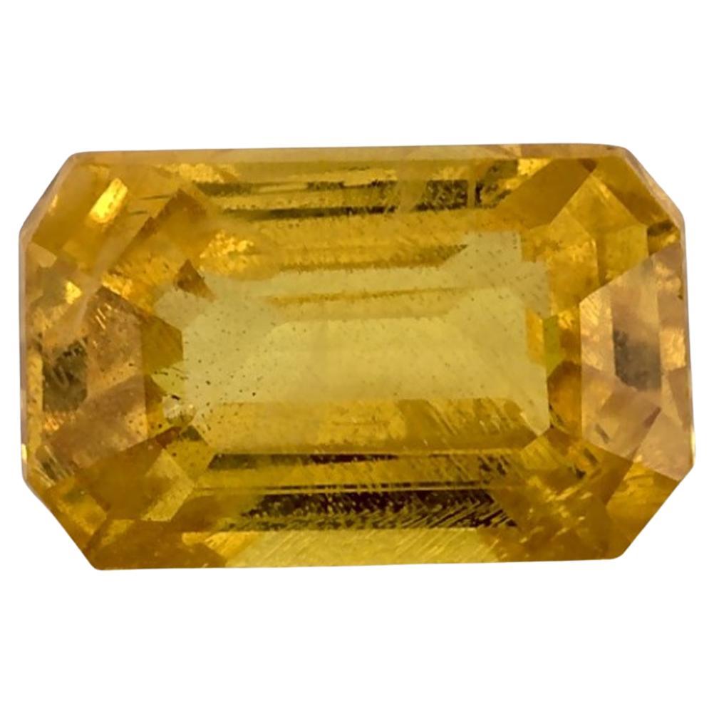 1.35 Ct Yellow Sapphire Octagon Loose Gemstone (pierre précieuse en vrac)