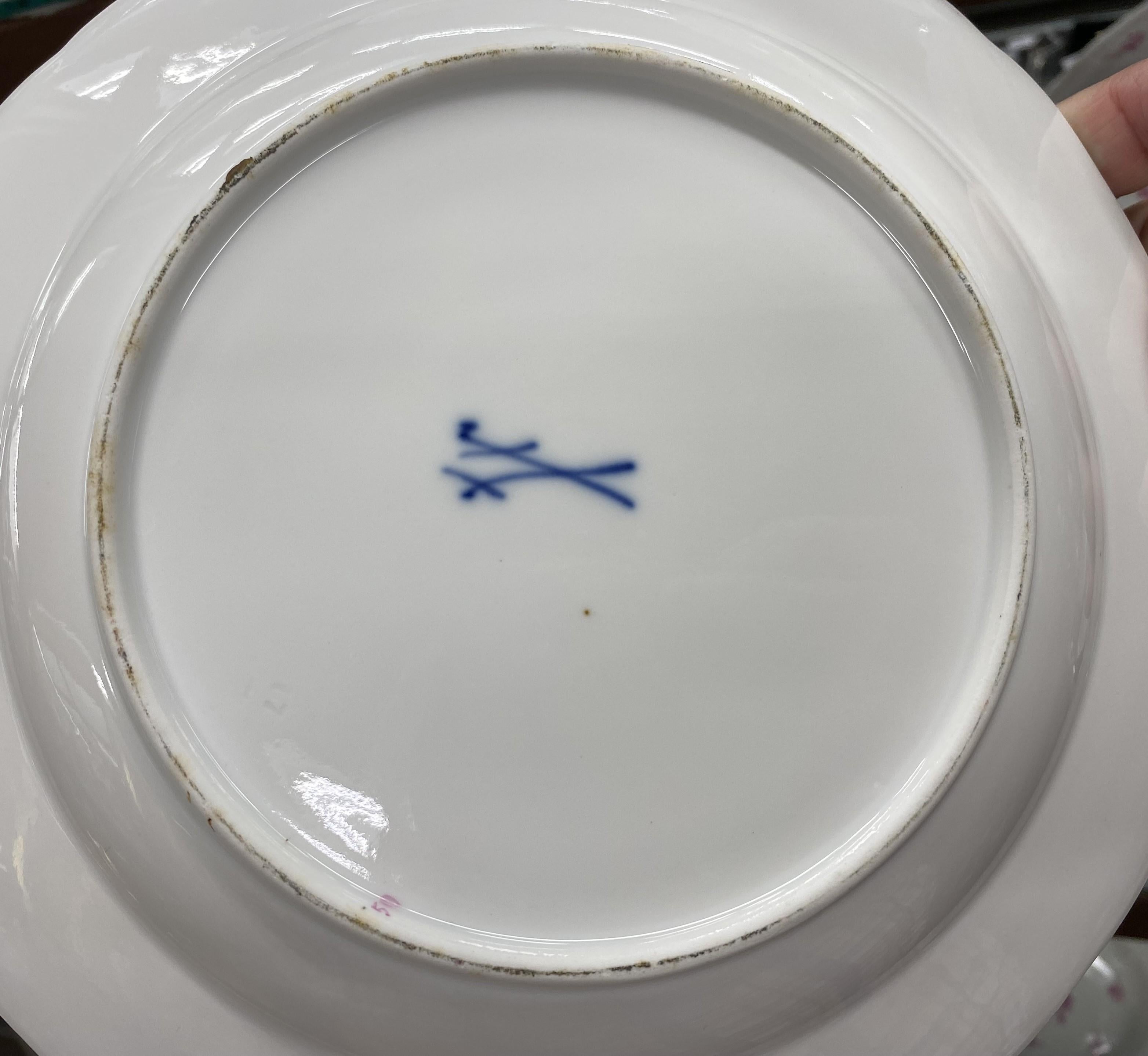 Vajilla de 135 piezas de Meissen Porcelain Porcelana en venta
