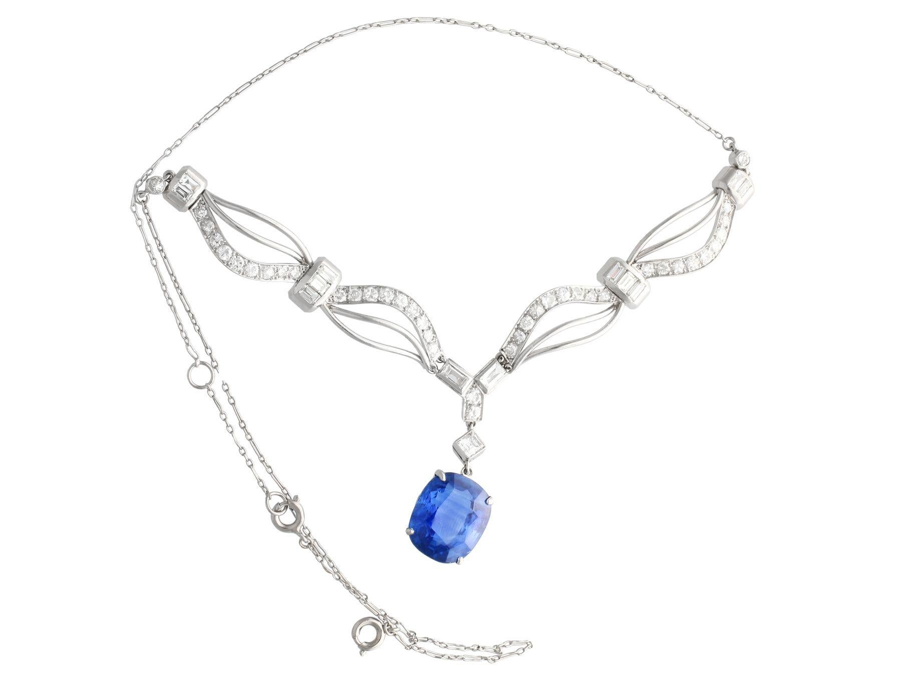 vintage sapphire necklace