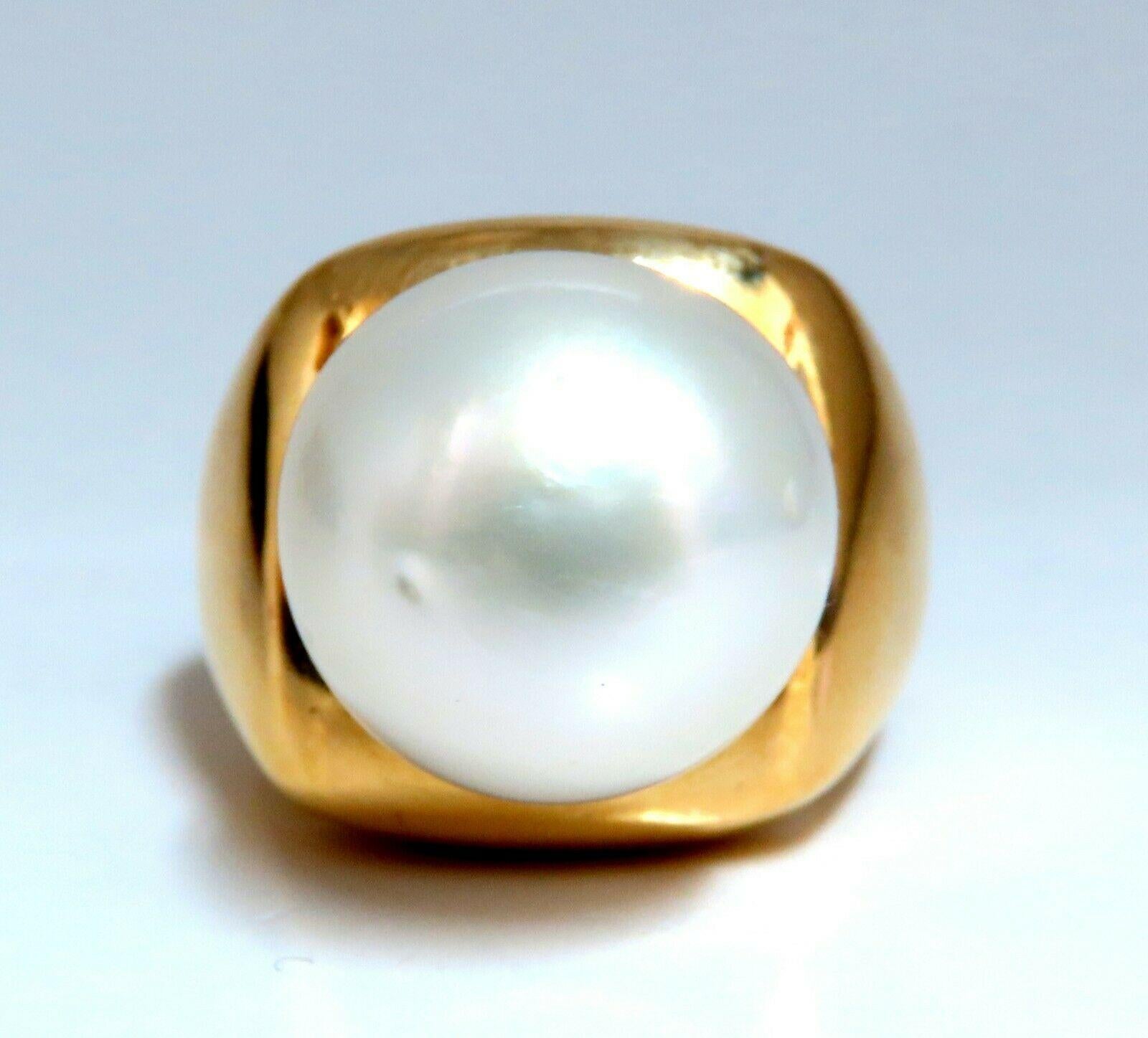 Akoya Pearl Ring 14 Karat 1