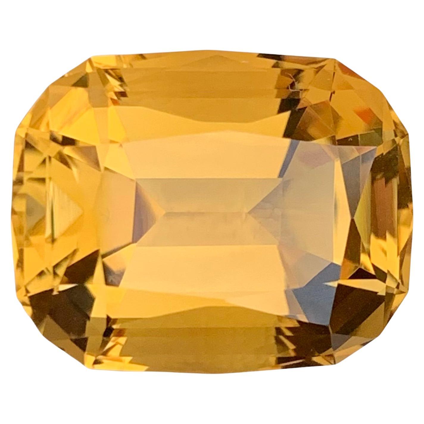 13.55 Carat Natural Loose Citrine Cushion Shape Gemstone (pierre précieuse en forme de coussin)
