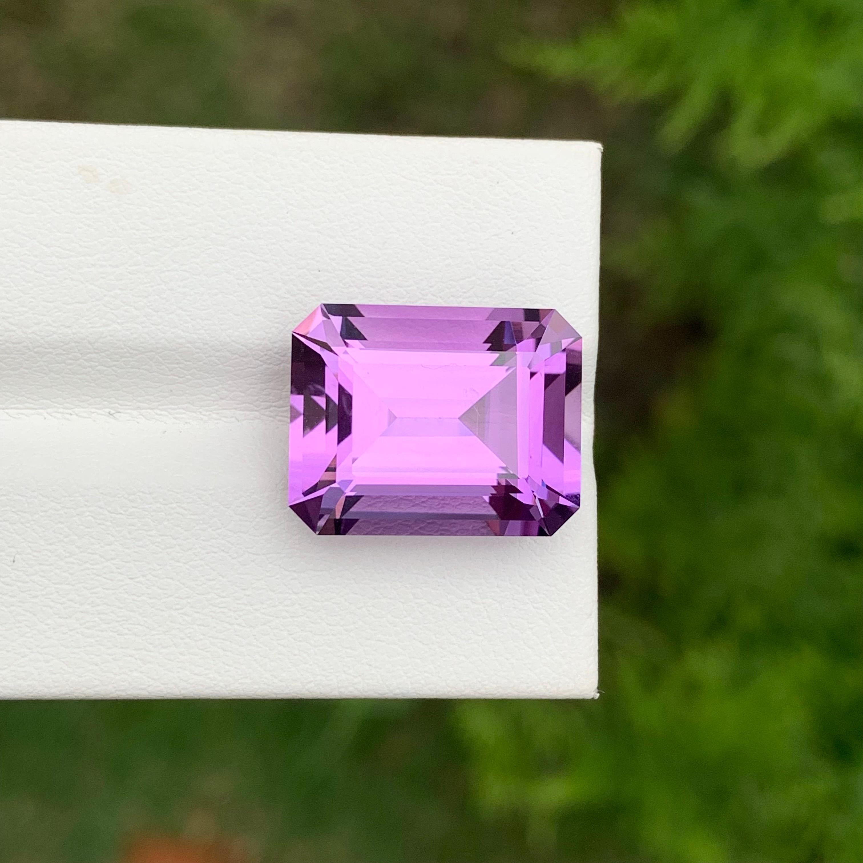 13,55 carati di ametista viola lavanda sfusa Nature tagliata a smeraldo In condizioni Nuovo in vendita a Brisbane, AU