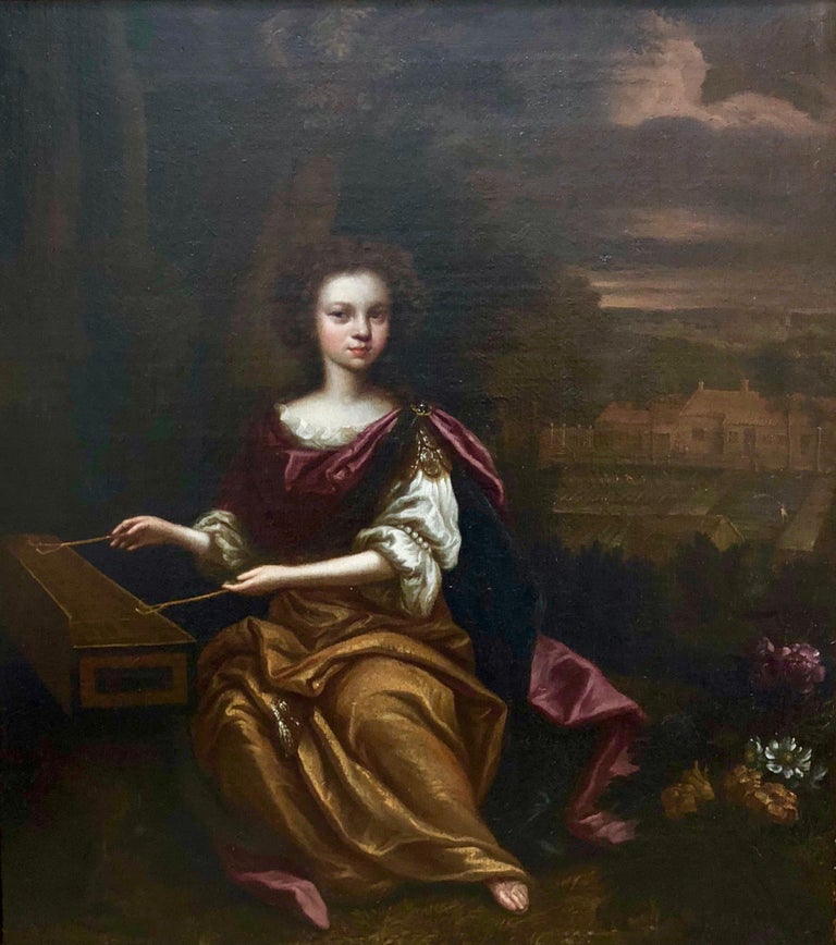 Caspar Netscher - 17th Century Old Master Oil Portrait 