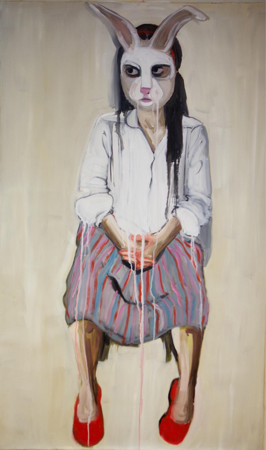 Sara Berman Portrait Painting - Party Shoes - Contemporary Art, Oil Painting, 21st Century