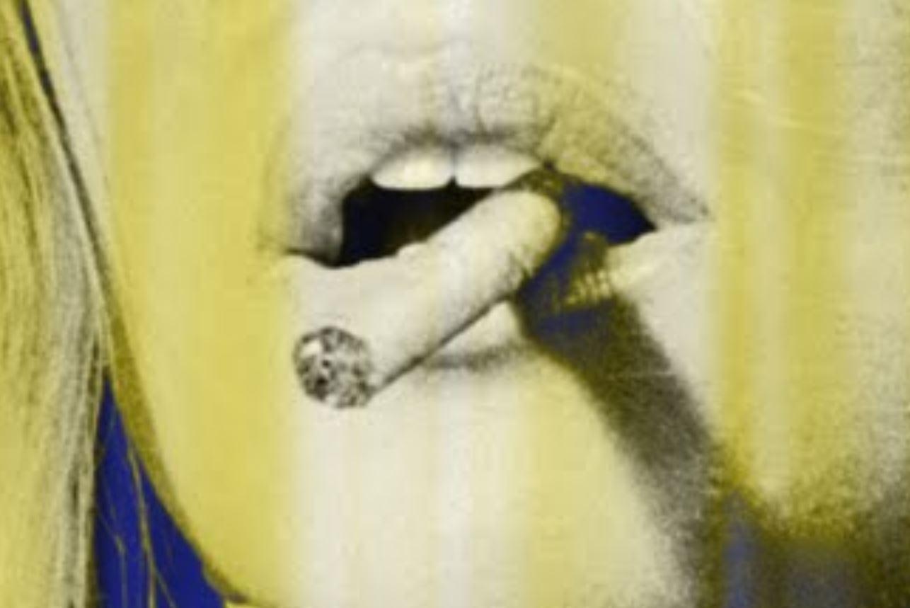 B. B. Smoke On - Contemporary Art, Print, Photography, 21st Century - Beige Portrait Print by Jonathan Bermudes 