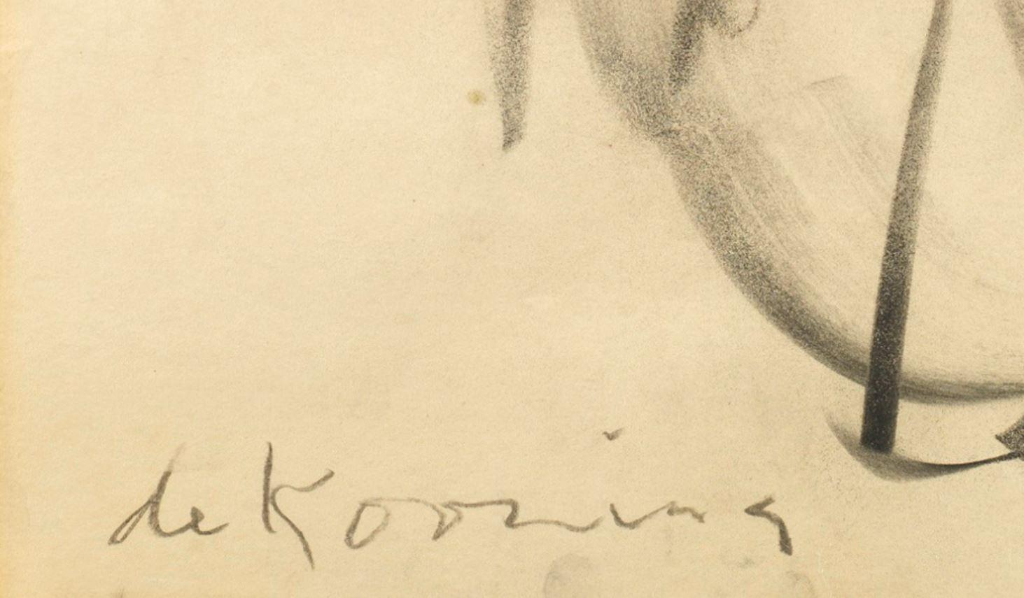 Willem de Kooning (American/Dutch, 1904–1997)
Untitled, 1965
Charcoal on paper
Signed and inscribed lower left: “de Kooning'
60.2 by 47.2 cm.

Provenance
- Private Collection, Italy
- Private Collection, Europe

About: Willem de Kooning