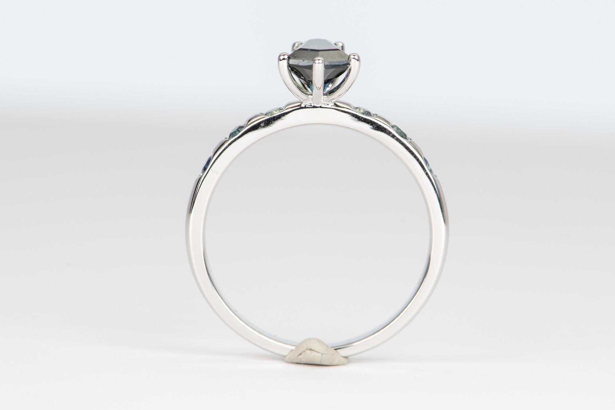 sapphire rings 14k white gold