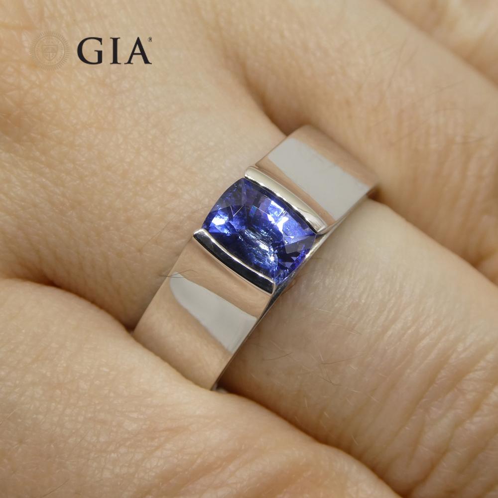 This is a stunning GIA Certified Sapphire

 

The GIA report reads as follows:

GIA Report Number: 2211816950
Shape: Cushion
Cutting Style:
Cutting Style: Crown: Brilliant Cut
Cutting Style: Pavilion: Step Cut
Transparency: Transparent
Color: Blue


