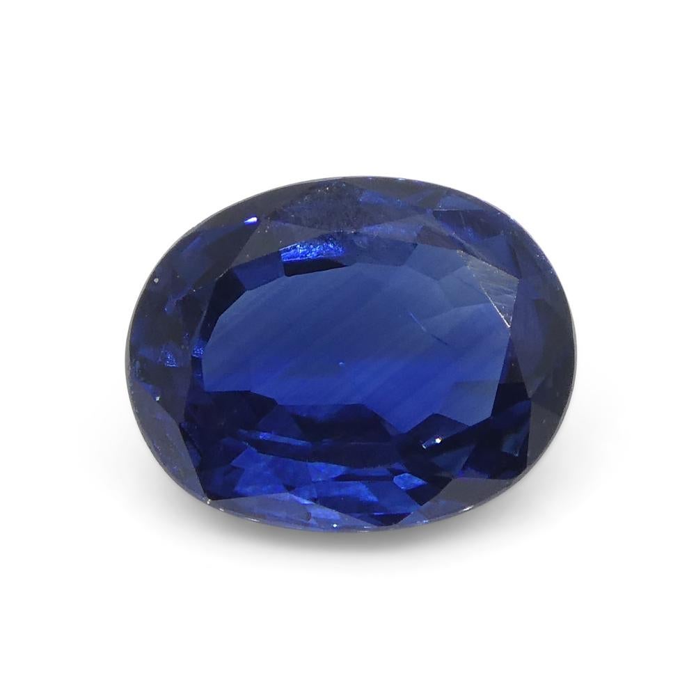 1.35ct Cushion Blue Sapphire from Nigeria For Sale 5