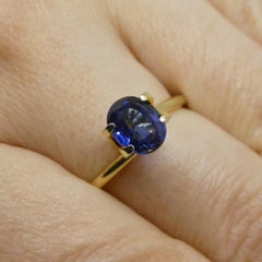 1.35ct Cushion Blue Sapphire from Nigeria