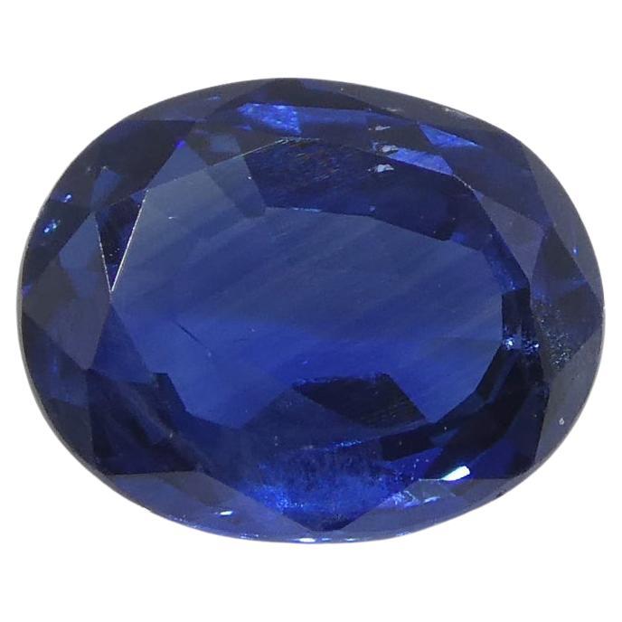 1.35ct Cushion Blue Sapphire from Nigeria For Sale
