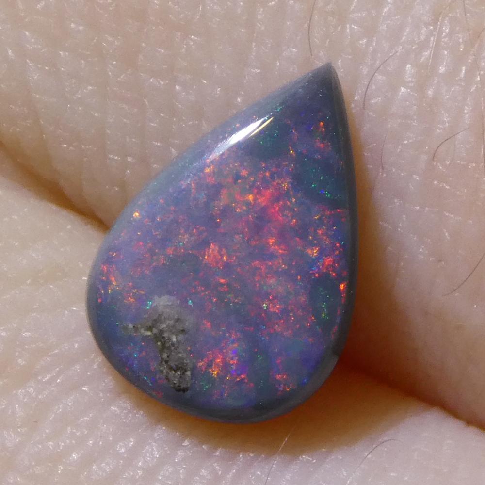 Opale grigio cabochon ovale da 1,35ct dall'Australia in vendita 7