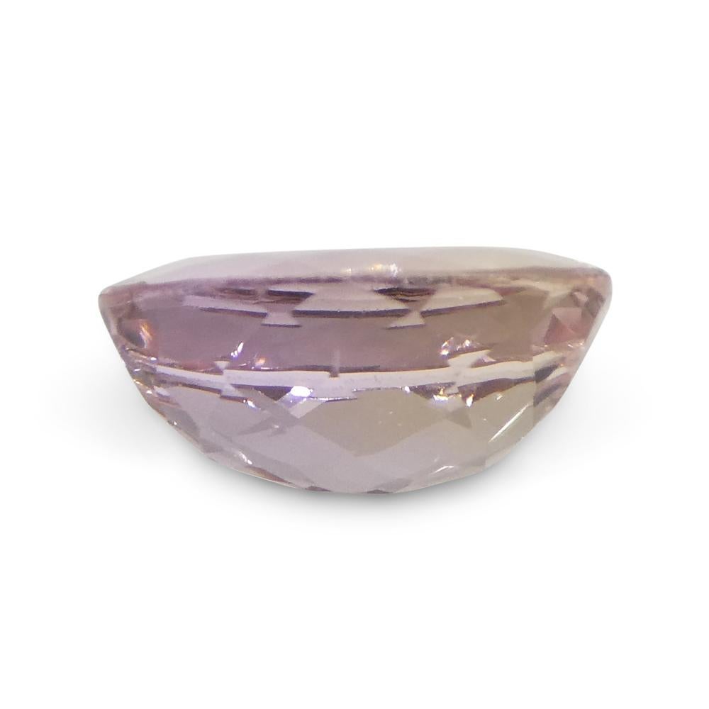 1.35 Carat Oval Orangy Pink Topaz GIA Certified For Sale 2