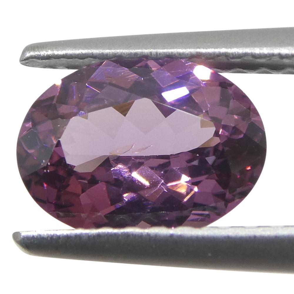 1,35 Karat ovaler rosa Spinell aus Burma, unerhitzt im Angebot 6
