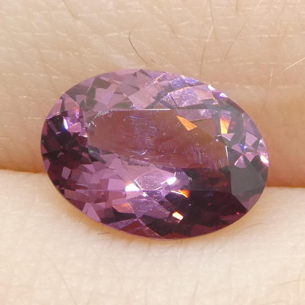 1,35 Karat ovaler rosa Spinell aus Burma, unerhitzt im Angebot 7
