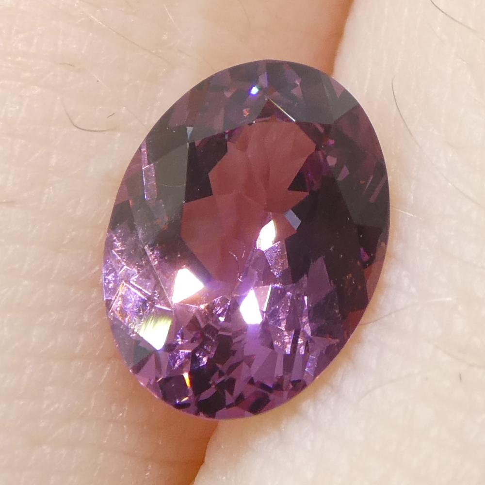 1,35 Karat ovaler rosa Spinell aus Burma, unerhitzt im Angebot 8