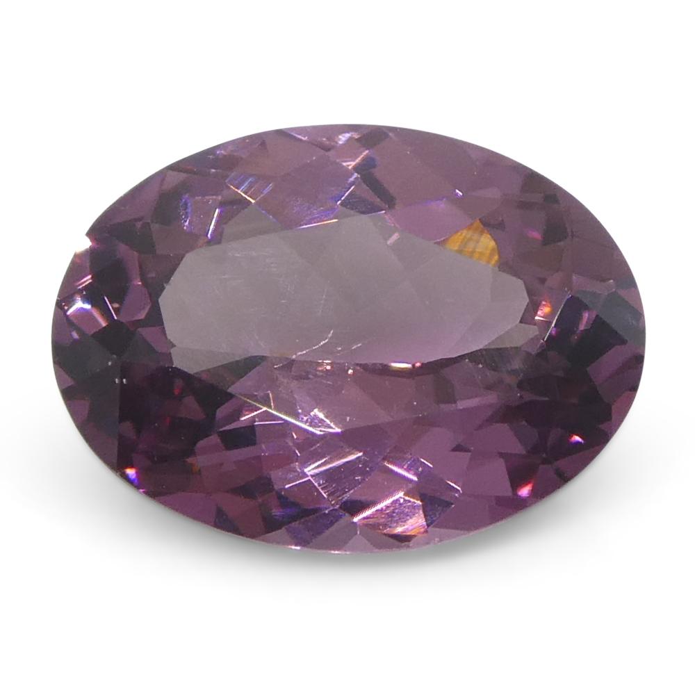 1,35 Karat ovaler rosa Spinell aus Burma, unerhitzt für Damen oder Herren im Angebot