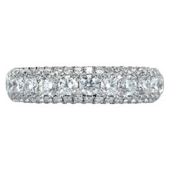1.35ct Round Brilliant Cut Diamond Three-Sided Ring in 14k White Gold