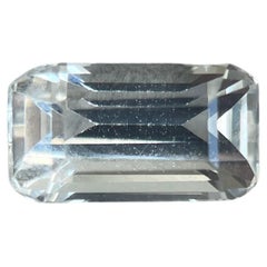 1.35ct Saphir blanc de Birmanie non chauffé (saphir incolore)/ Saphir de Birmanie