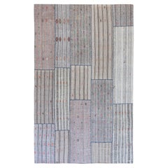 13.5x19.4 Ft Vintage Gray Kilim Rug, Baumwolle
Ziegenhaar, Übergrößen-Teppich