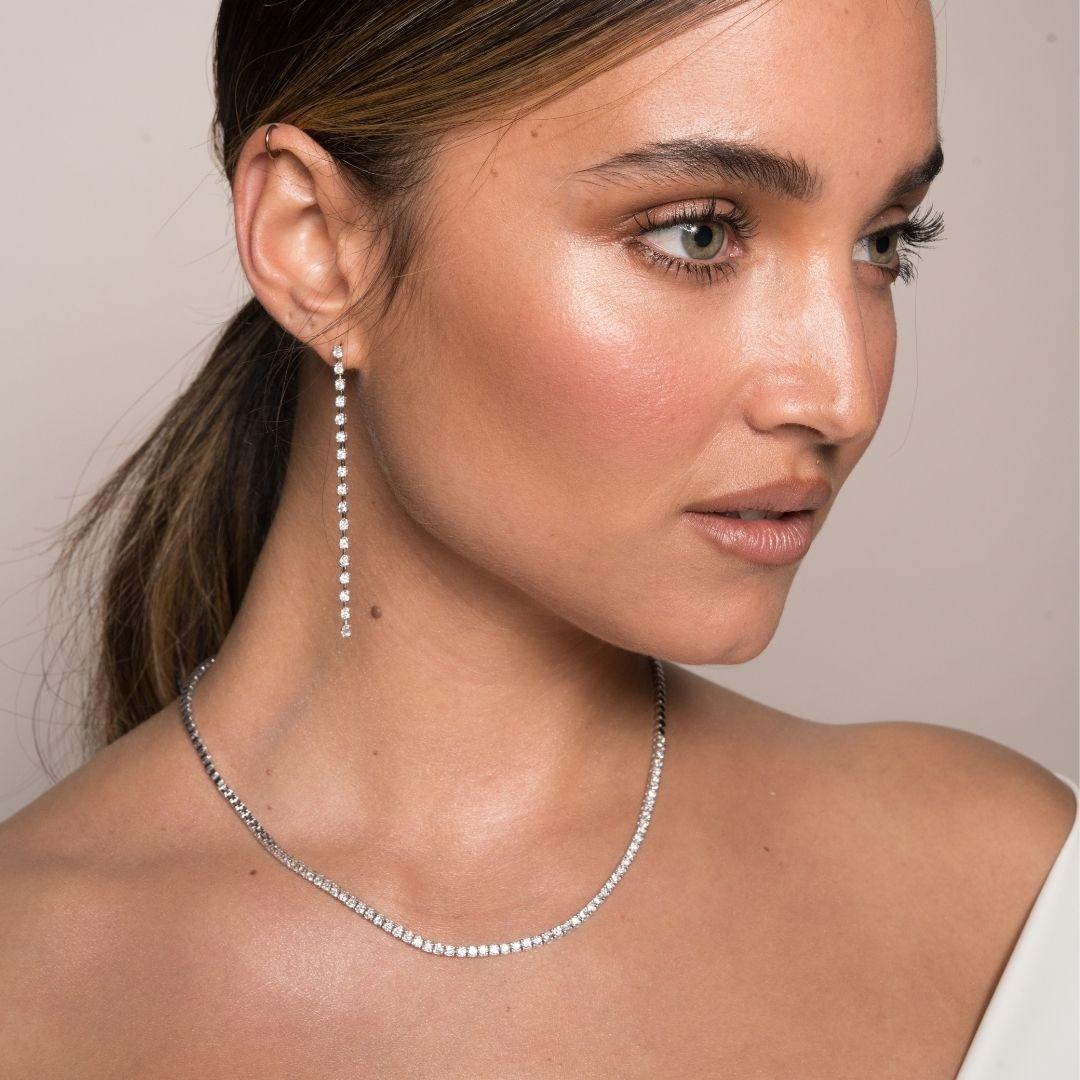 diamond earring drop settings