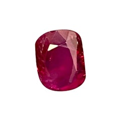 1.36 Carat GIA Certified Unheated Burmese Pigeon's Blood Red Ruby