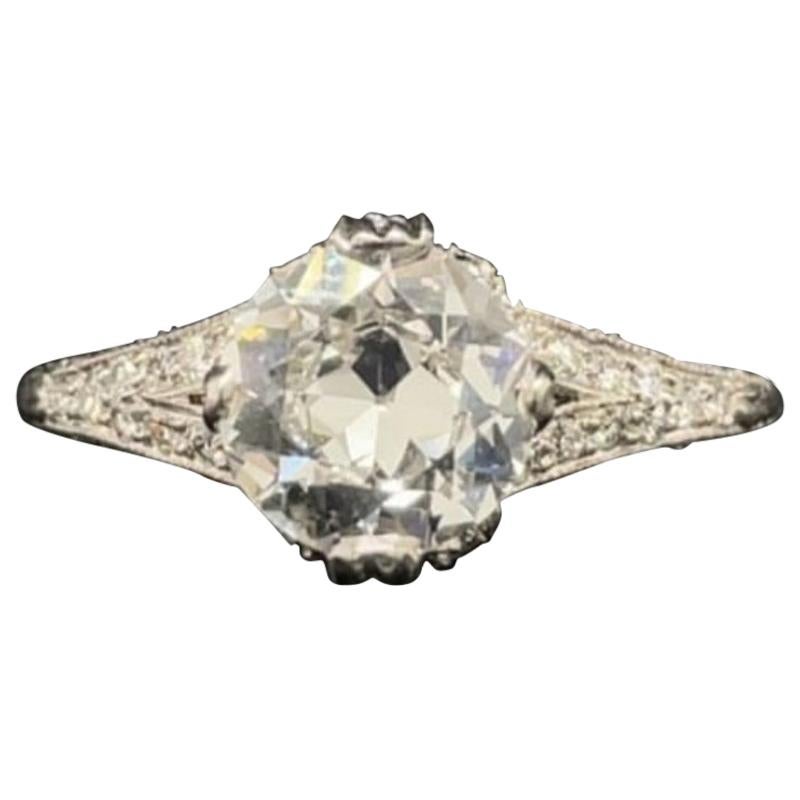 1,36 Karat Harry Winston Diamant-Platin-Verlobungsring, um 1950