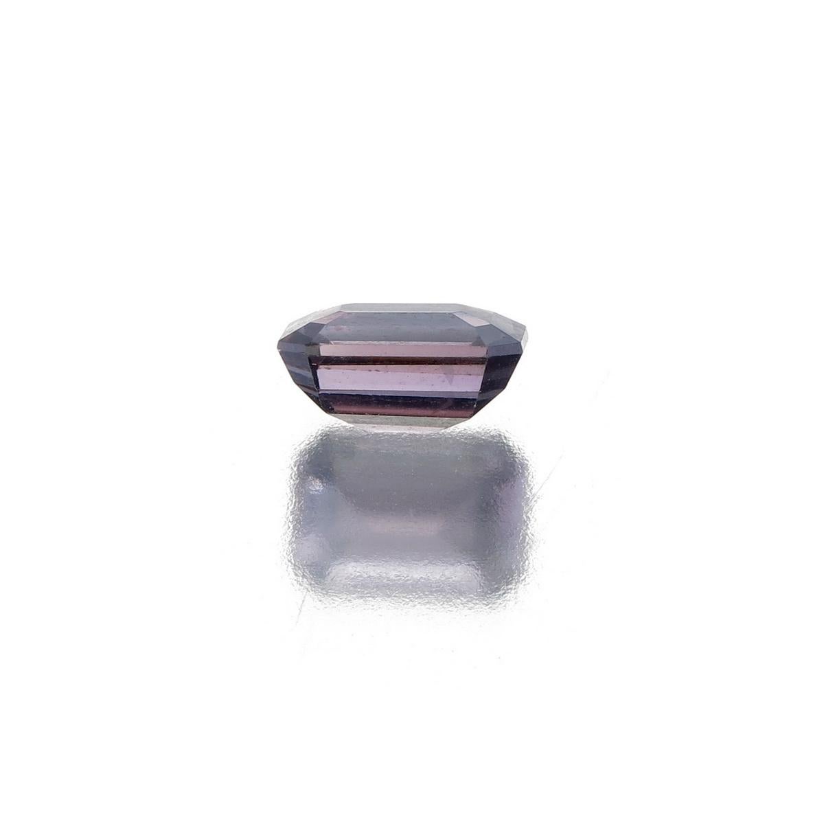 1.36 Carat Natural Purple Spinel from Burma No Heat In New Condition For Sale In Hua Hin, TH