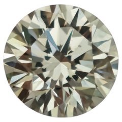 1.36 Carat Very Light Green VVS2 Round Brilliant Natural Diamond — GIA Certified