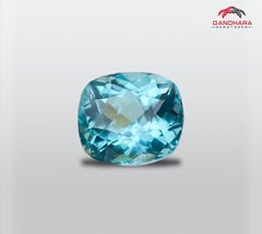 1.36 Carats Natural Blue Apatite Stone From Madagascar Apatite Gemstones