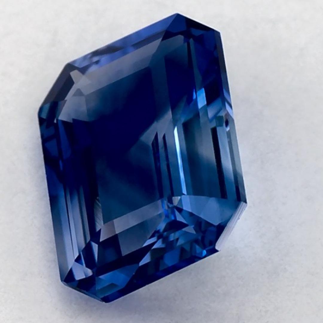 1.36 Ct Blue Sapphire Octagon Loose Gemstone (pierre précieuse en vrac) Pour femmes en vente