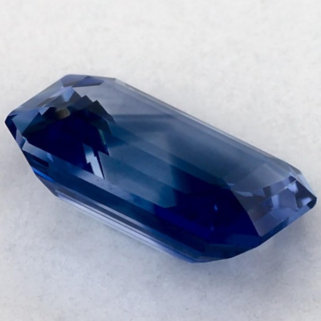 1.36 Ct Blue Sapphire Octagon Loose Gemstone (pierre précieuse en vrac) en vente 1