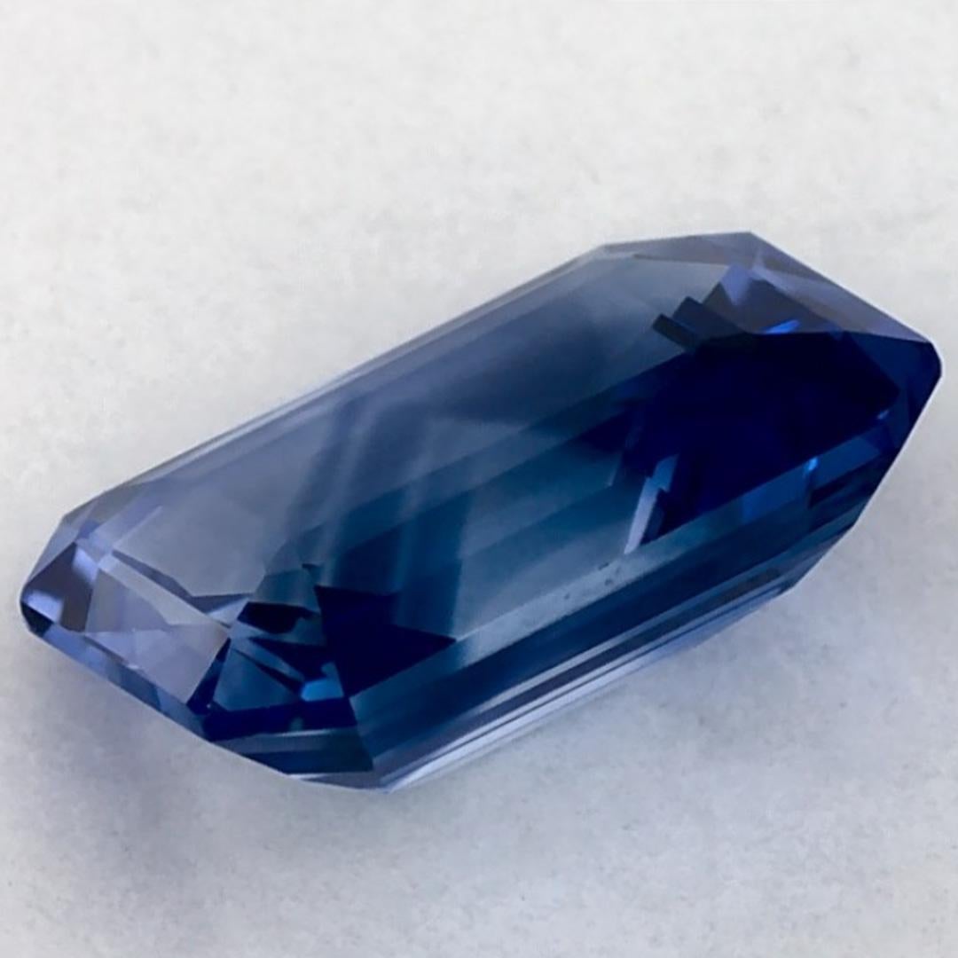 1.36 Ct Blue Sapphire Octagon Loose Gemstone (pierre précieuse en vrac) en vente 3