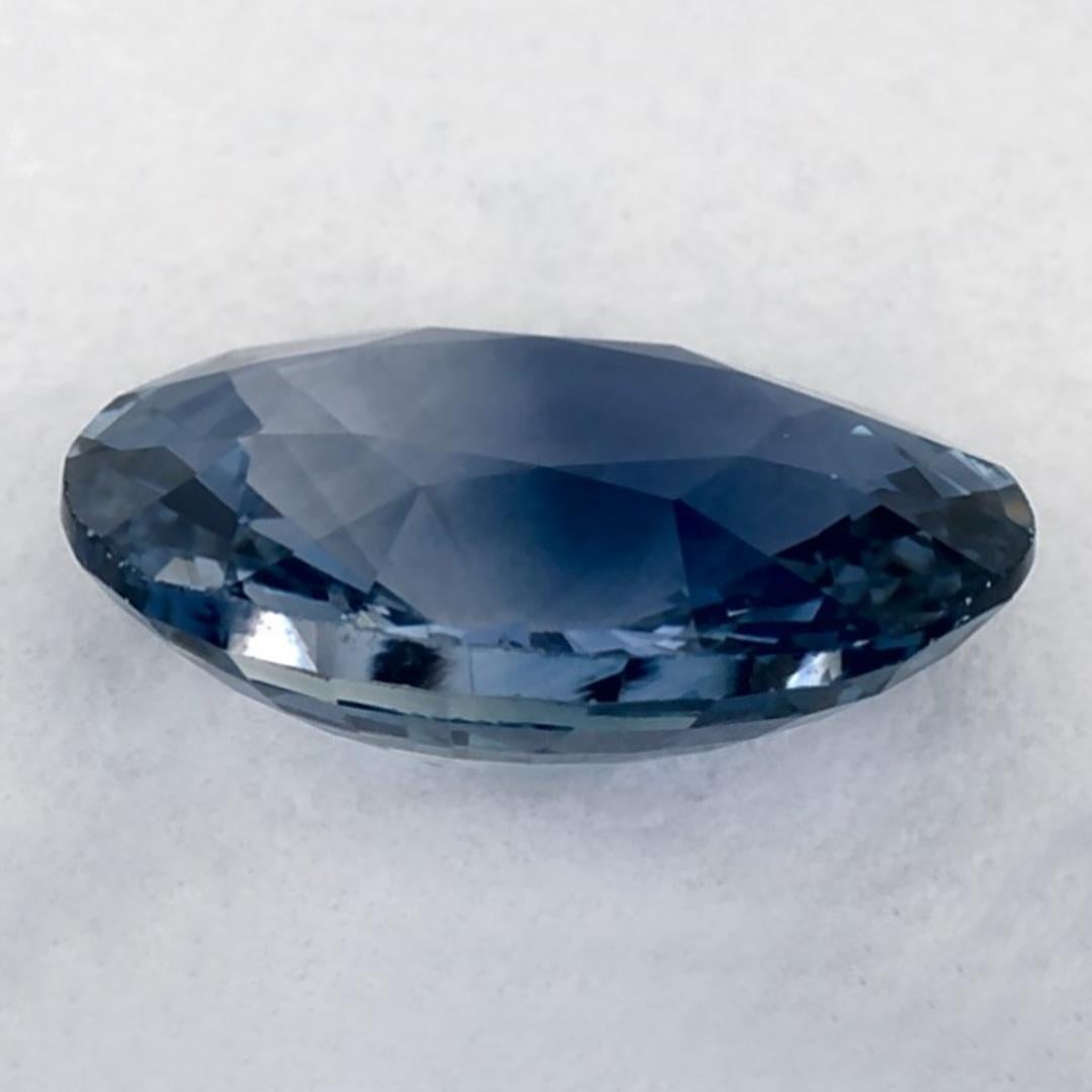 1.36 Ct Blue Sapphire Oval Loose Gemstone In New Condition For Sale In Fort Lee, NJ